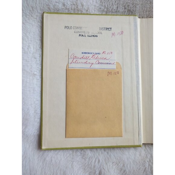 Saturday Cousins Rebecca Caudill Signed HC Vtg 1962 Ex Library Holt Library Ed - Picture 3 of 8
